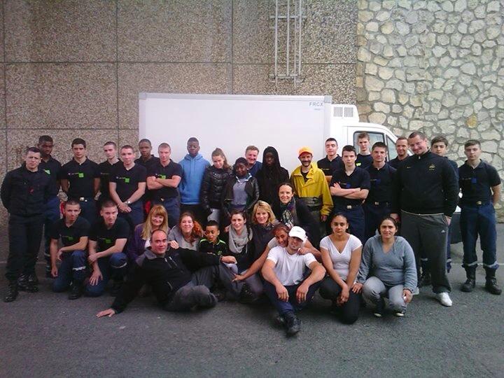Action annuelle avec les Jeunes Sapeurs Pompiers de Paris