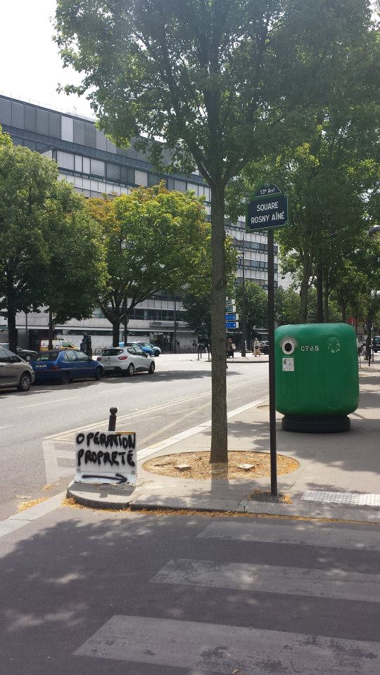 Nettoyage de quartier dans le 13ème à Paris
