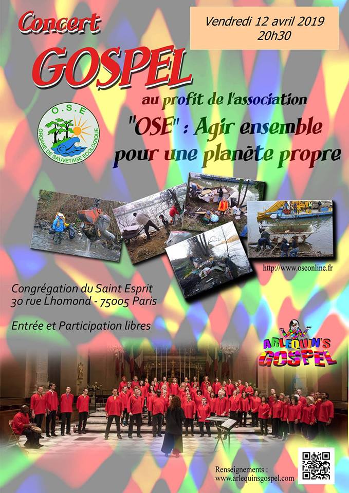 Très belle soirée Gospel au profit de OSE ce 12 avril !