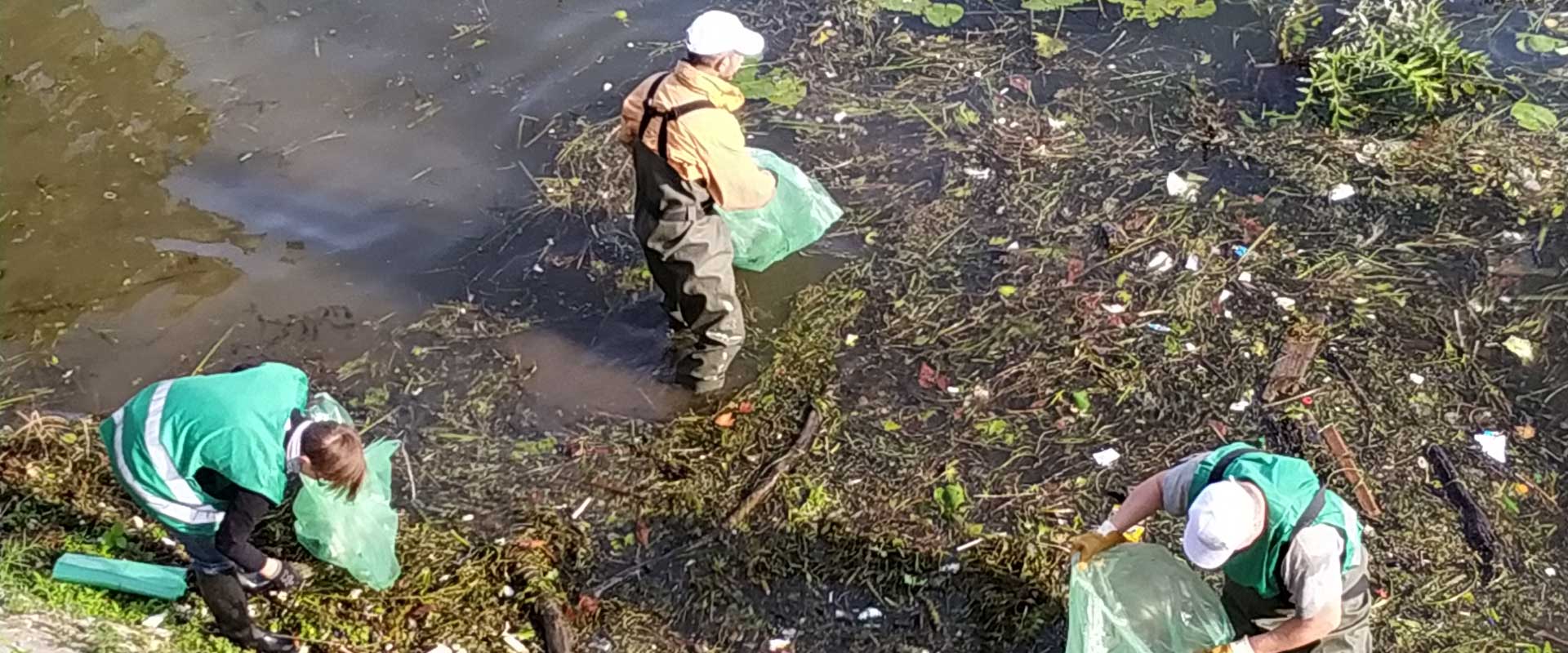 Exemple de ramassage de déchets dans la Seine